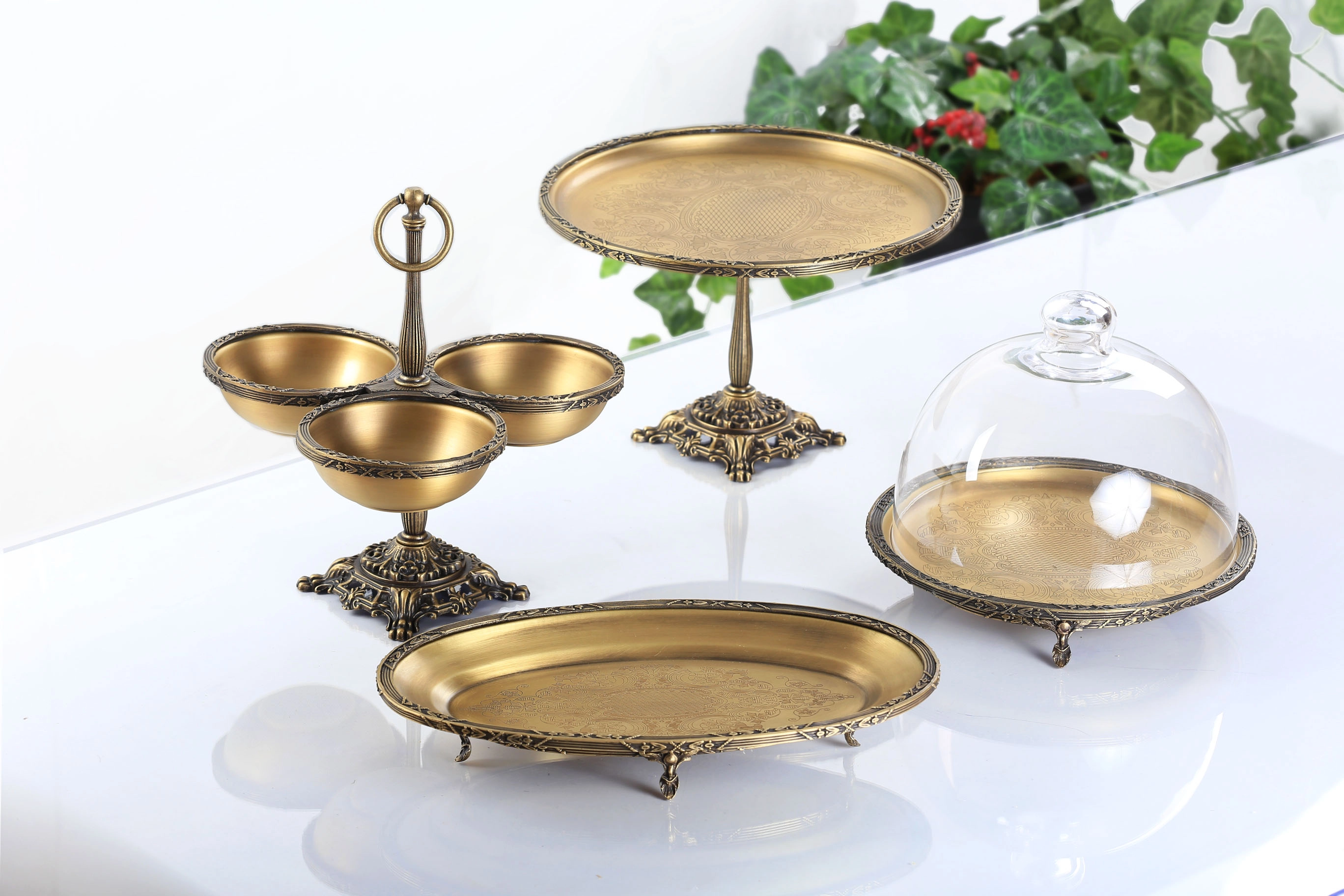 METAL 4 PARÇA SUNUM SETİ