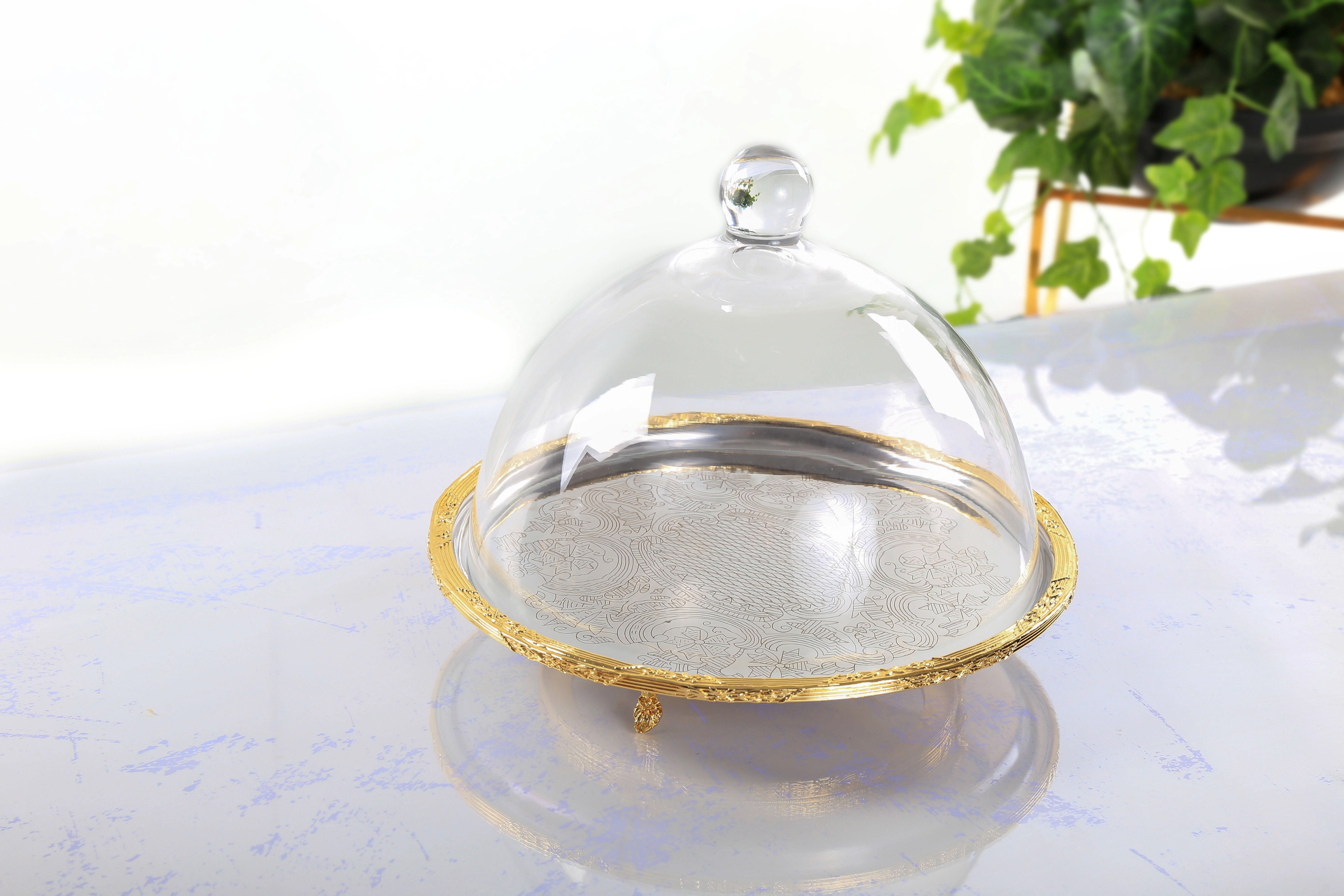 METAL 30 CM KAPAKLI FANUS ALTIN