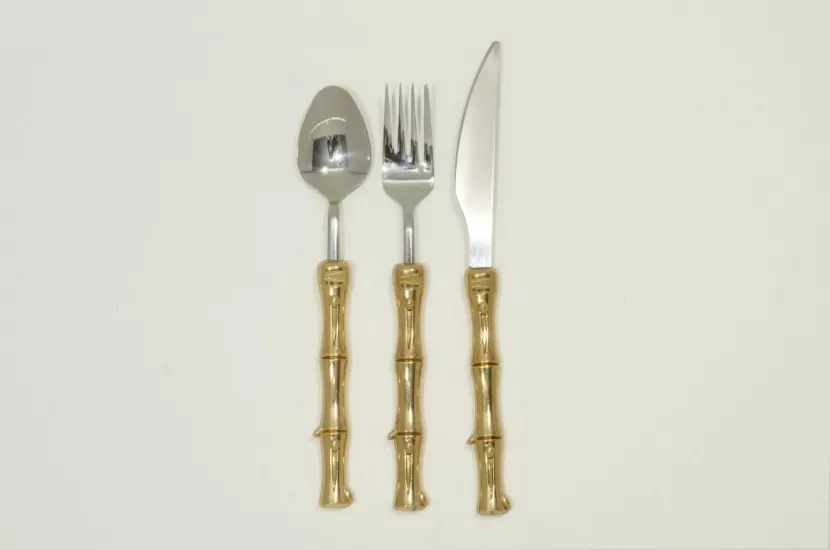 BAMBU 18 PARÇA TATLI SETİ ALTIN