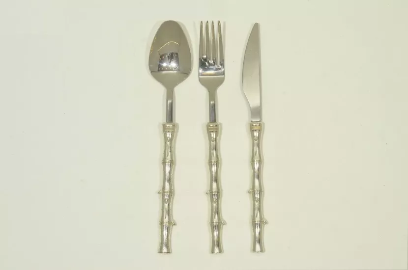 BAMBU 18 PARÇA YEMEK SETİ GÜMÜŞ