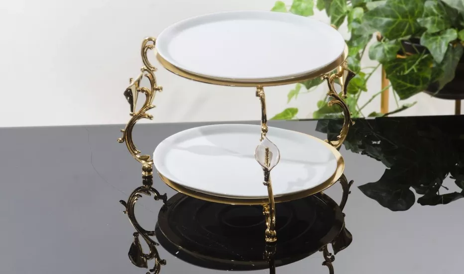 GALA 28 CM 2 KATLI PORSELEN SERVİS MİNE