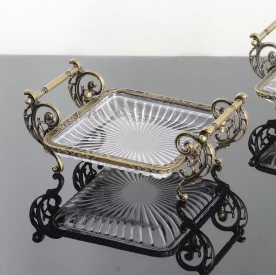 DREAM KARE 19X19 CM KULPLU SUNUM ANTİK