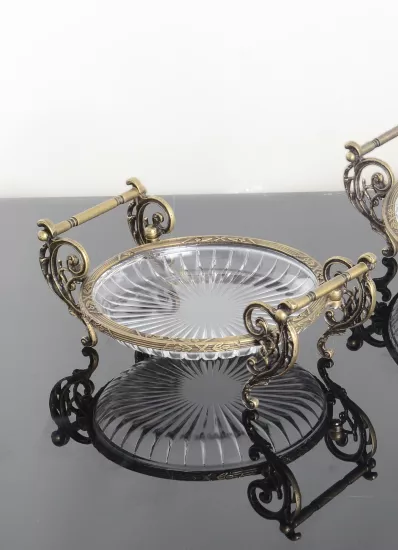 DREAM YUVARLAK 21 CM KULPLU SUNUM ANTİK