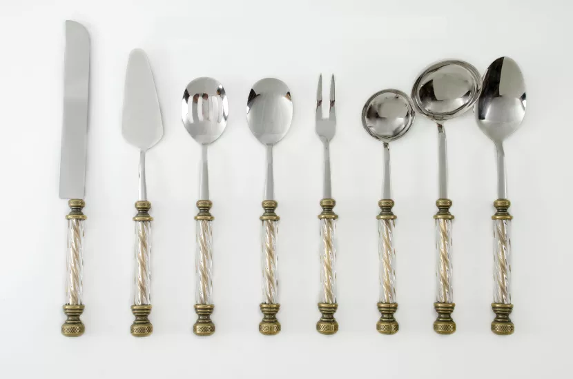 KRİSTAL 8 PARÇA SERVİS SETİ ANTİK