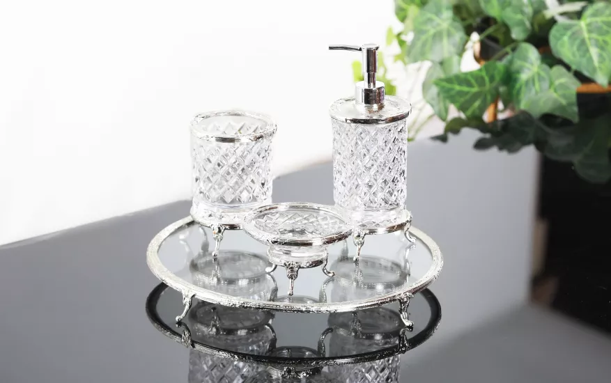 4 PARÇA BANYO SETİ GÜMÜŞ